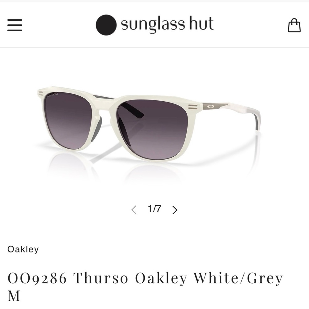 Oakley Thurso White and Gray  Prism Sunglasses